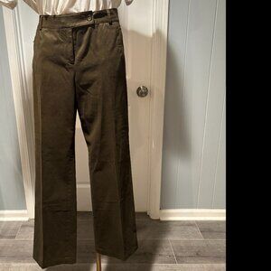 Talbots Signature Pants Dark Olive Green Size 16